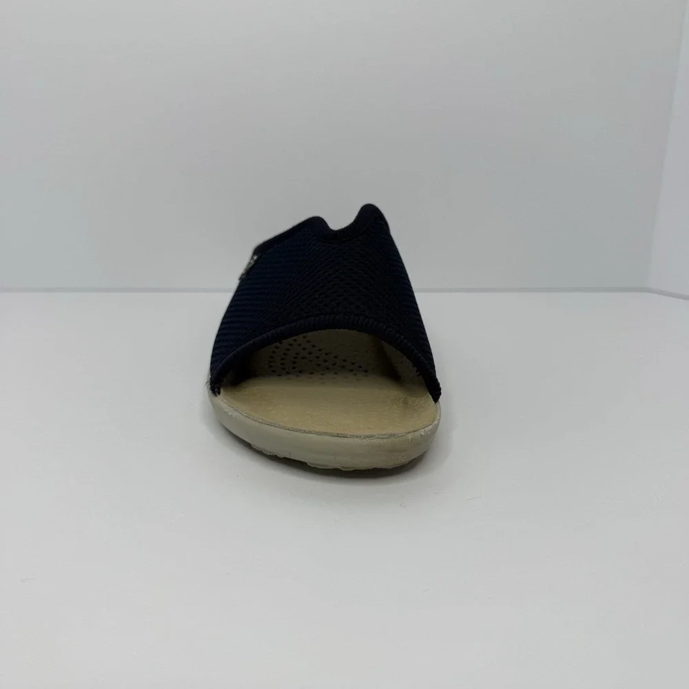 Fly Flot Made in Italy Anatomical Comfort Slide Sandals Navy Mesh EU 38 US 7.5